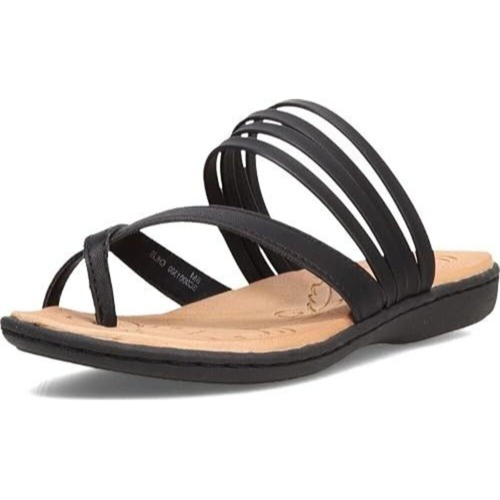 B.O.C. Born Concepts Womens Alisha Snake Thong Sandals Black 9 Medium NWOB